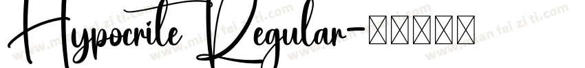 Hypocrite Regular字体转换
